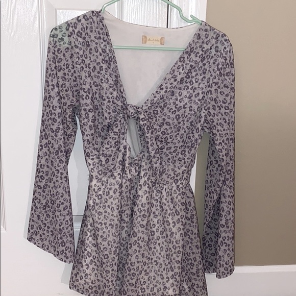 Altar’d State Leopard Romper Size S - Picture 1 of 2